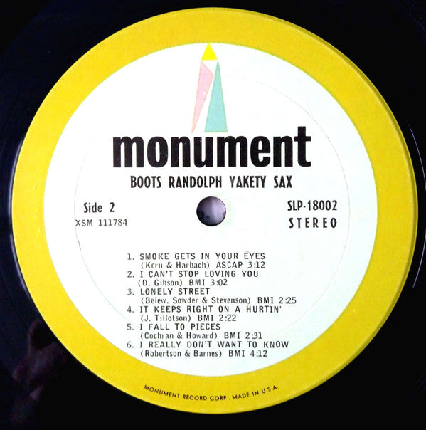 Boots Randolph : Boots Randolph's Yakety Sax! (LP, Album, Pit)
