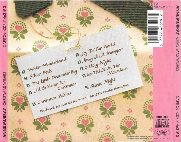 Anne Murray : Christmas Wishes (CD, Album)