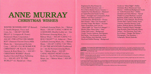 Anne Murray : Christmas Wishes (CD, Album)