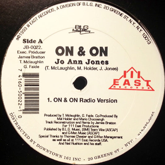 Jo Ann Jones : On & On (12")