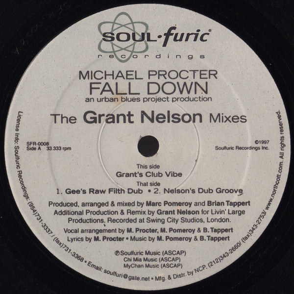 Michael Procter : Fall Down (The Grant Nelson Mixes) (12")