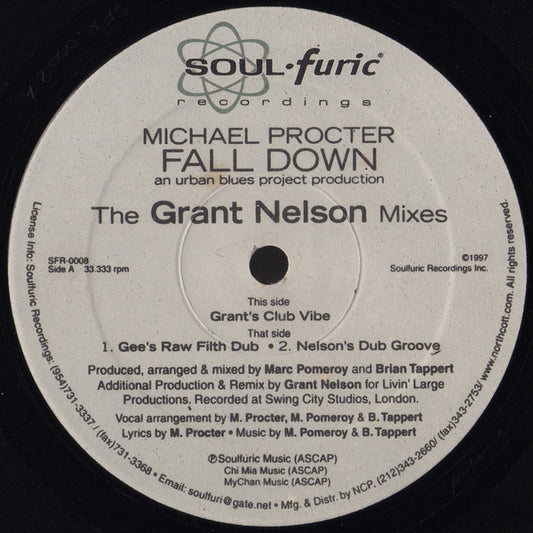 Michael Procter : Fall Down (The Grant Nelson Mixes) (12")