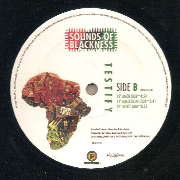 Sounds Of Blackness : Testify (12", Promo)