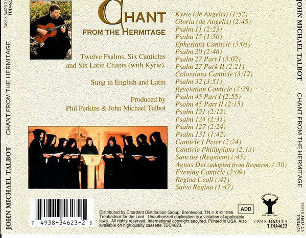 John Michael Talbot And The Monks Of Little Portion Hermitage : Chant From The Hermitage (CD, Album)