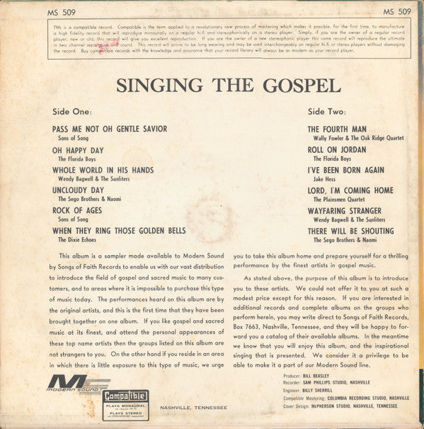 Various : Singing The Gospel (LP, Album, Comp)