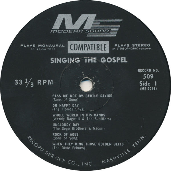 Various : Singing The Gospel (LP, Album, Comp)