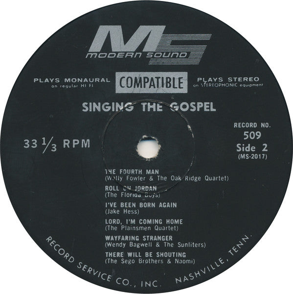 Various : Singing The Gospel (LP, Album, Comp)