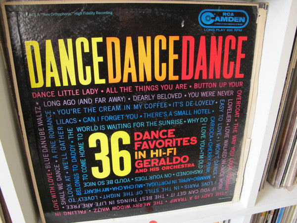 Geraldo And His Orchestra : Dance Dance Dance (LP, Album, Mono)