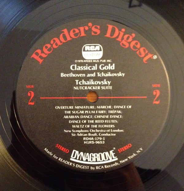 Ludwig van Beethoven, Pyotr Ilyich Tchaikovsky, The Royal Philharmonic Orchestra, The New Symphony Orchestra Of London, René Leibowitz, Sir Adrian Boult : Classical Gold - Beethoven And Tchaikovsky (LP, Album, Dyn)
