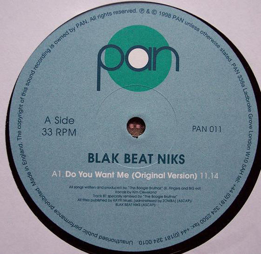 Blak Beat Niks : Do You Want Me (12")