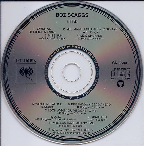 Boz Scaggs : Hits! (CD, Comp)