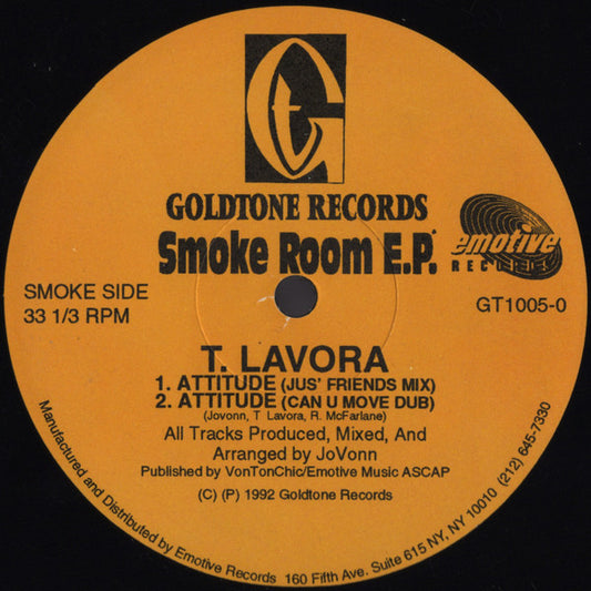 T.Lavora : Smoke Room E.P. (12", EP)