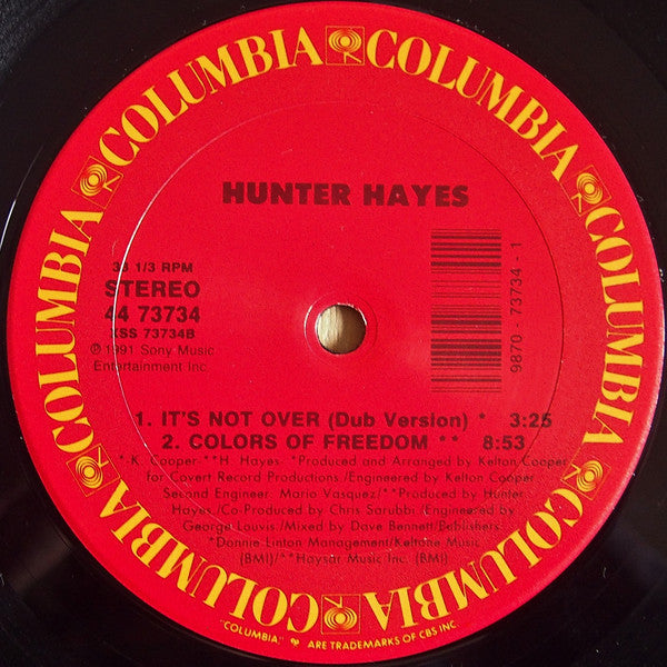 Hunter Hayes : It's Not Over (12")