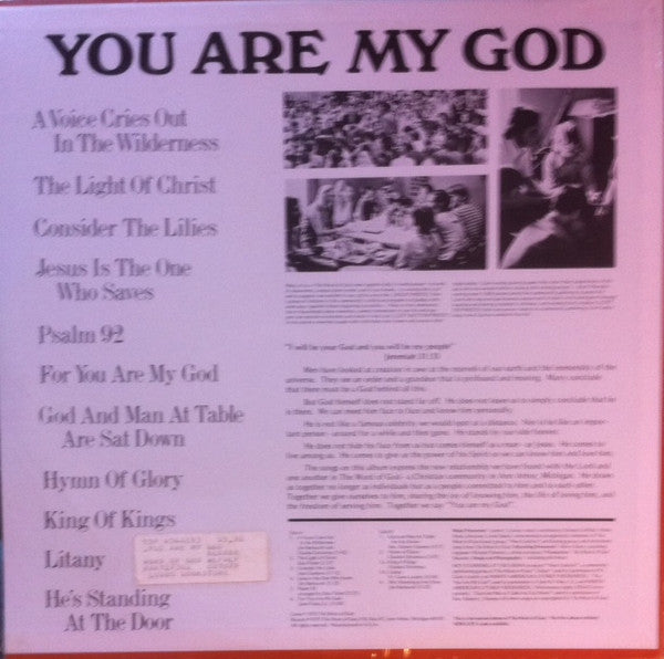 The Word Of God (3) : You Are My God (LP, Album)