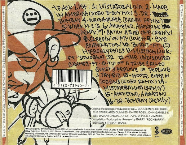 Del Tha Funkee Homosapien : The Best Of... (The Elektra Years): B-Boy Handbook (CD, Comp, RM)