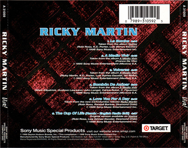 Ricky Martin : Viva! (CD, Comp, Ltd)