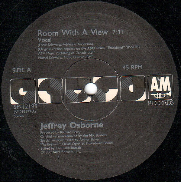 Jeffrey Osborne : Room With A View (12", Single)