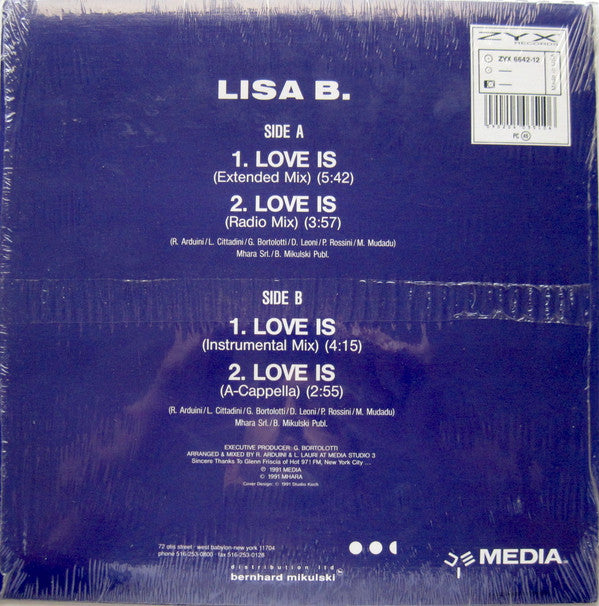 Lisa B : Love Is (12")