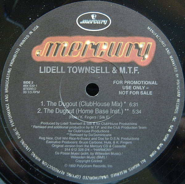 Lidell Townsell & M.T.F. : The Dugout (12", Promo)