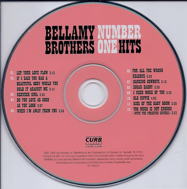 Bellamy Brothers : Number One Hits (CD, Comp)