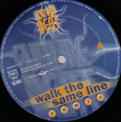 Culture Beat : Walk The Same Line (Remix) (12")