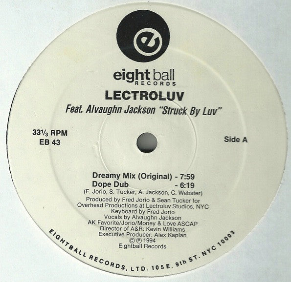 Lectroluv Feat. Alvaughn Jackson : Struck By Luv (12")