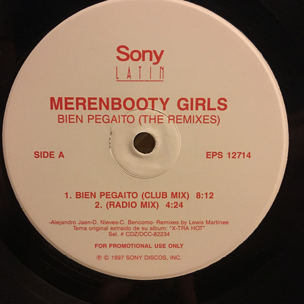 Merenbooty Girls : Bien Pegaito (The Remixes) (12", Promo)