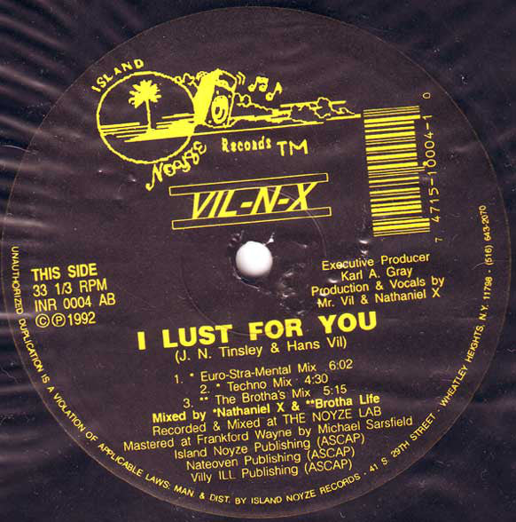 Vil-N-X : I Lust For You (12")