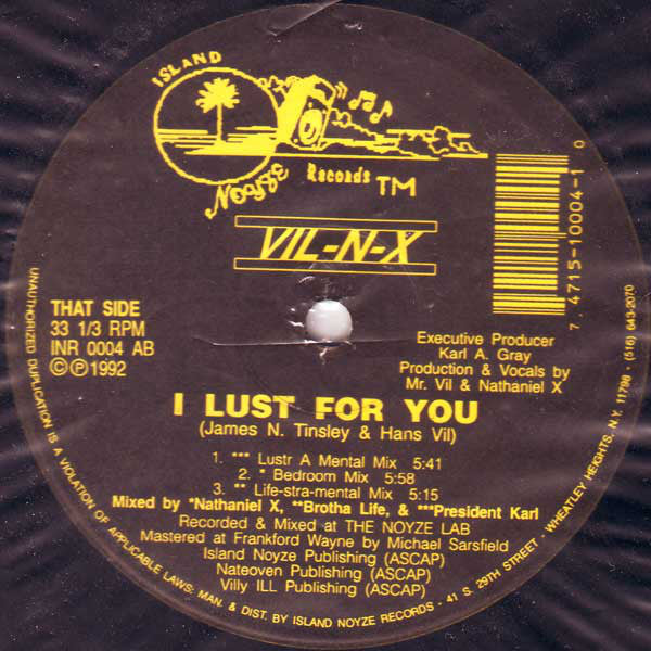 Vil-N-X : I Lust For You (12")