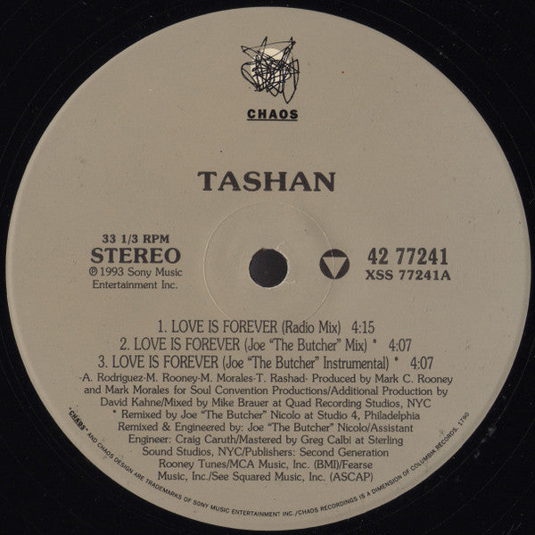 Tashan : Love Is Forever (12")