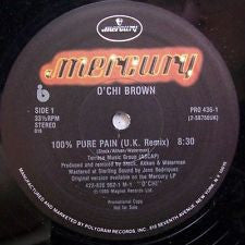 O'Chi Brown : 100% Pure Pain (12", Promo)