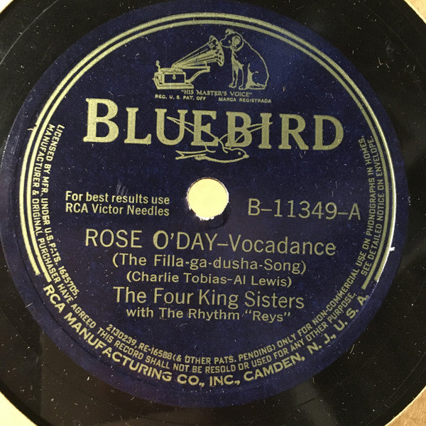 The King Sisters With The Rhythm Reys : Rose O'Day / Jack And Jill (Shellac, 10")
