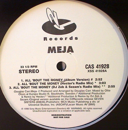 Meja : All 'Bout The Money (12")