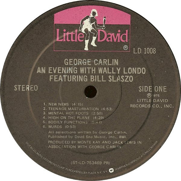 George Carlin : An Evening With Wally Londo Featuring Bill Slaszo (LP, Album, Pre)