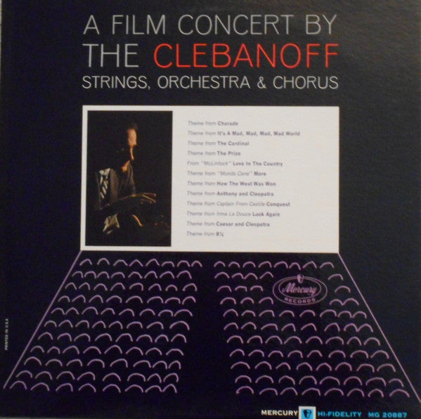 The Clebanoff Strings and Orchestra : A Film Concert By The Clebanoff Strings, Orchestra & Chorus (LP, Mono)