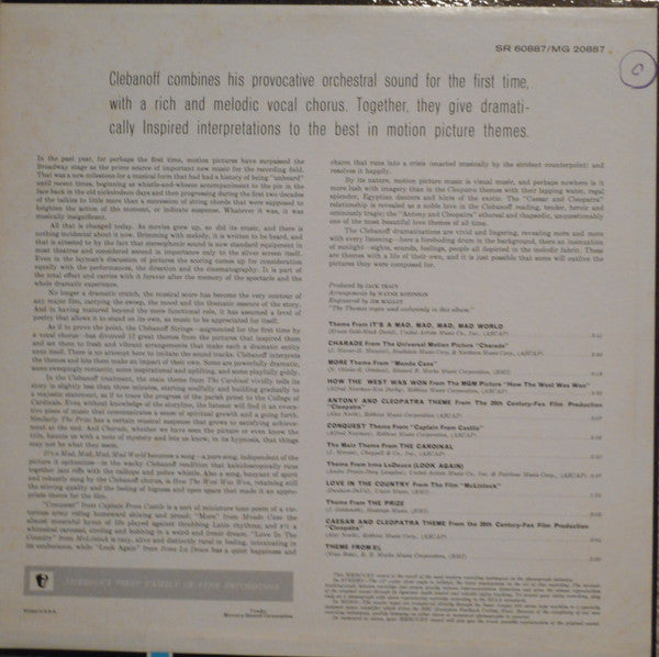 The Clebanoff Strings and Orchestra : A Film Concert By The Clebanoff Strings, Orchestra & Chorus (LP, Mono)