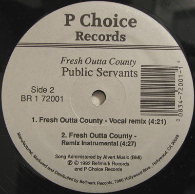Public Servants : Fresh Outta County (12")