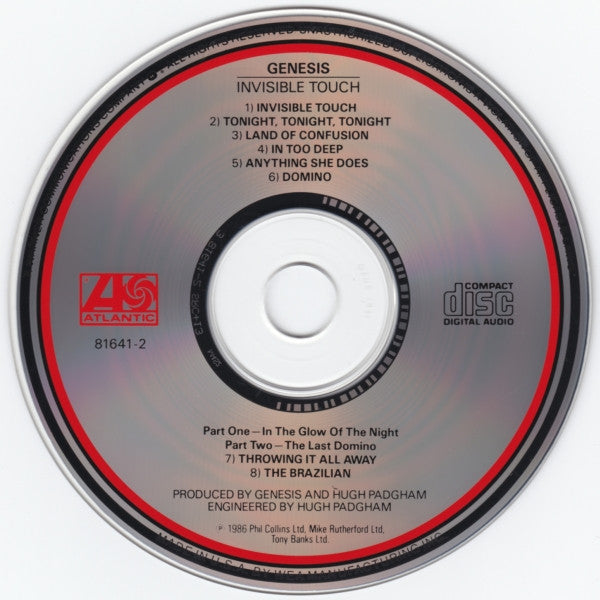 Genesis : Invisible Touch (CD, Album, RP)