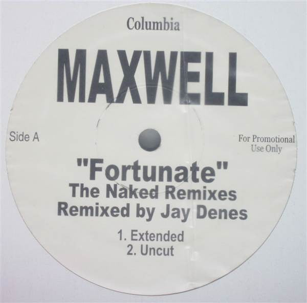 Maxwell : Fortunate (The Naked Remixes) (12", Promo)