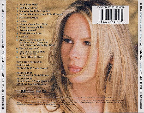 Vonda Shepard : Heart And Soul (New Songs From Ally McBeal) (CD, Album)