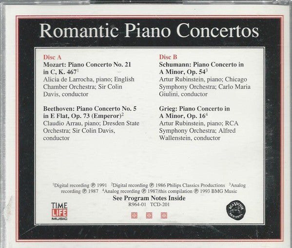 Various : Romantic Piano Concertos (2xCD, Comp)