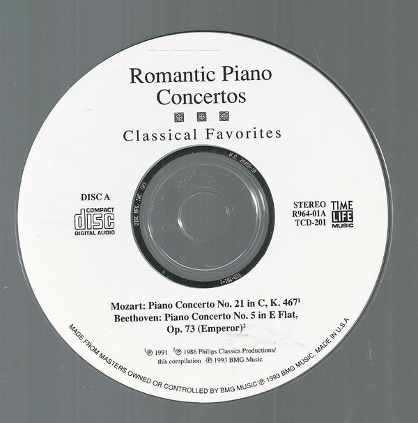 Various : Romantic Piano Concertos (2xCD, Comp)