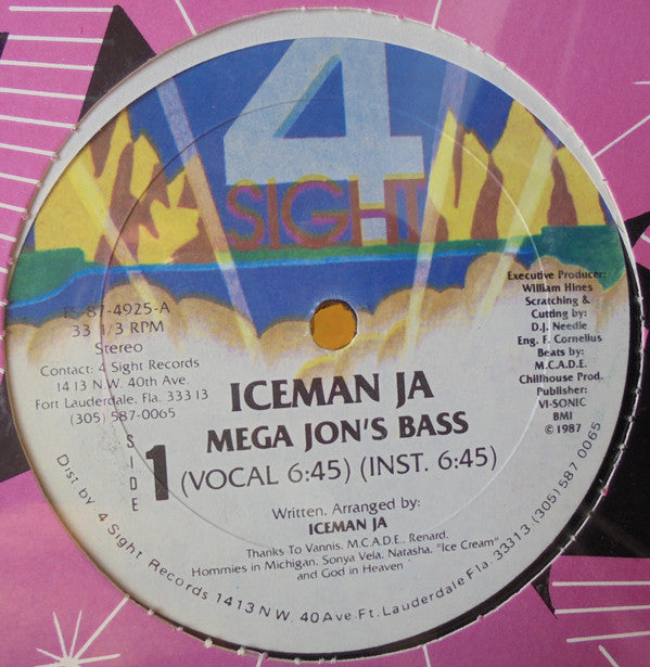 Iceman Ja : Mega Jon's Bass (12")