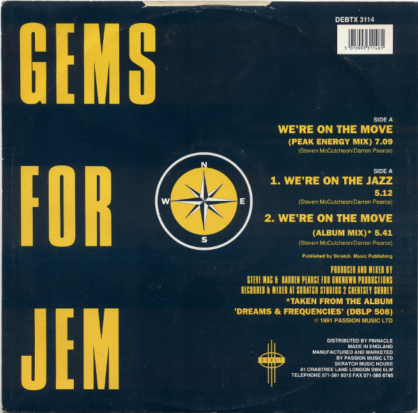 Gems For Jem : We're On The Move (12")