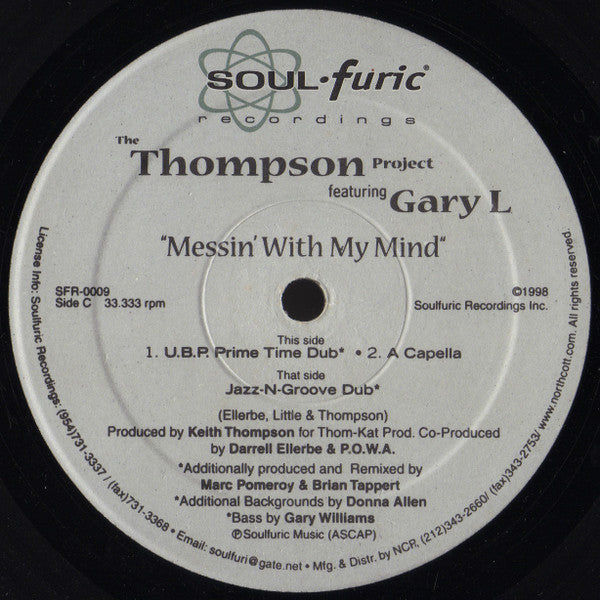 The Keith Thompson Project Featuring Gary Little : Messin' With My Mind (2x12")