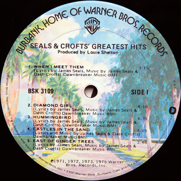Seals & Crofts : Greatest Hits (LP, Comp, RE, Gol)