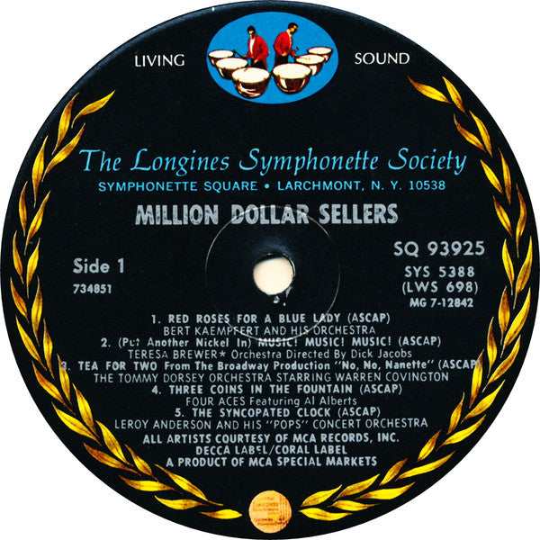 Various : Million Dollar Sellers Volume 1 (LP, Comp)