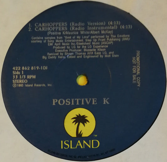 Positive K : Carhoppers (12", Promo)