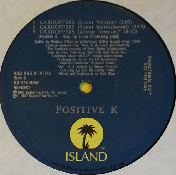 Positive K : Carhoppers (12", Promo)