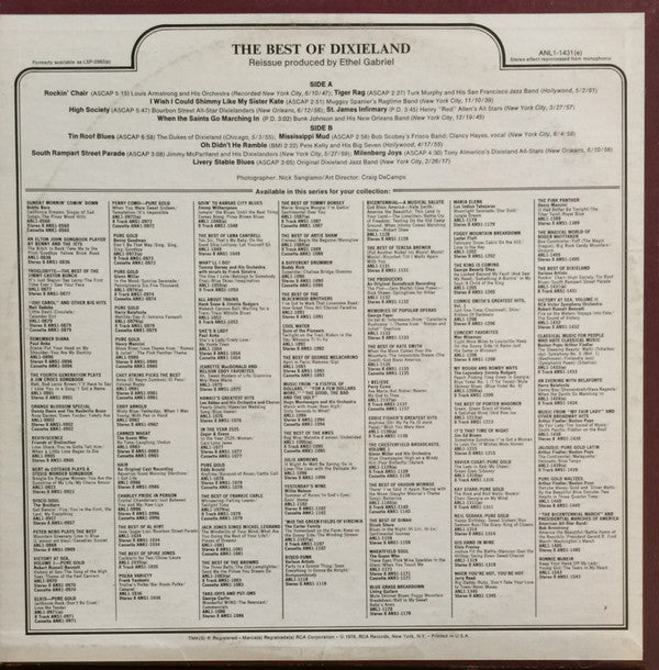 Various : The Best Of Dixieland (LP, Comp, RE)